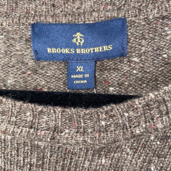 BROOKS BROTHERS DONEGAL WOOL SWEATER - Picture 3 of 5